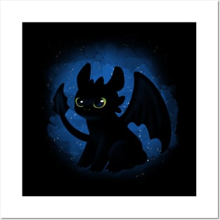 Night Fury Toothless Dragon Posters and Art